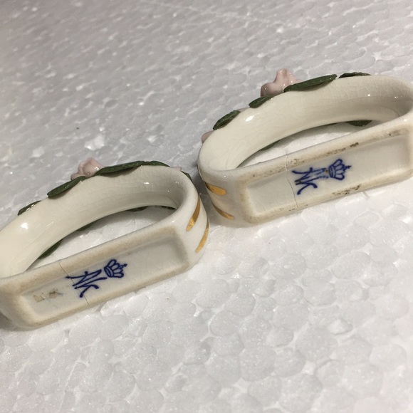 JUWELIER SONNICHSEN FLORAL NAPKIN RINGS - Picture 9 of 9